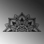 Wallity Mandala-S-1 Accesorio de Pared Decorativo de Metal Negro